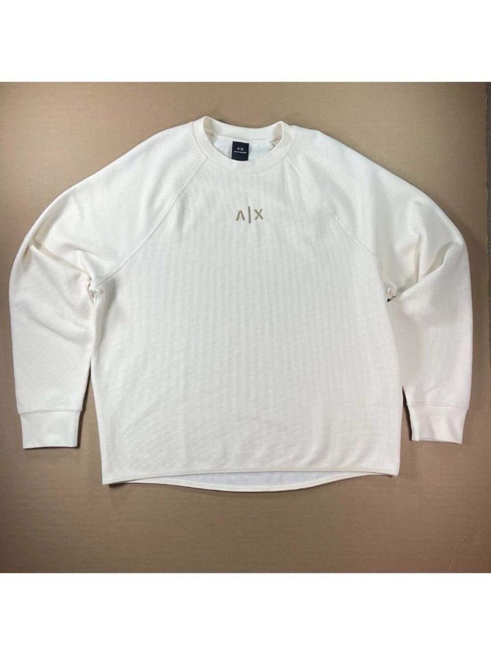 Armani Exchange A|X Logo Long Sleeve Raglan Crewneck Sweater Men’s Size XL NWT